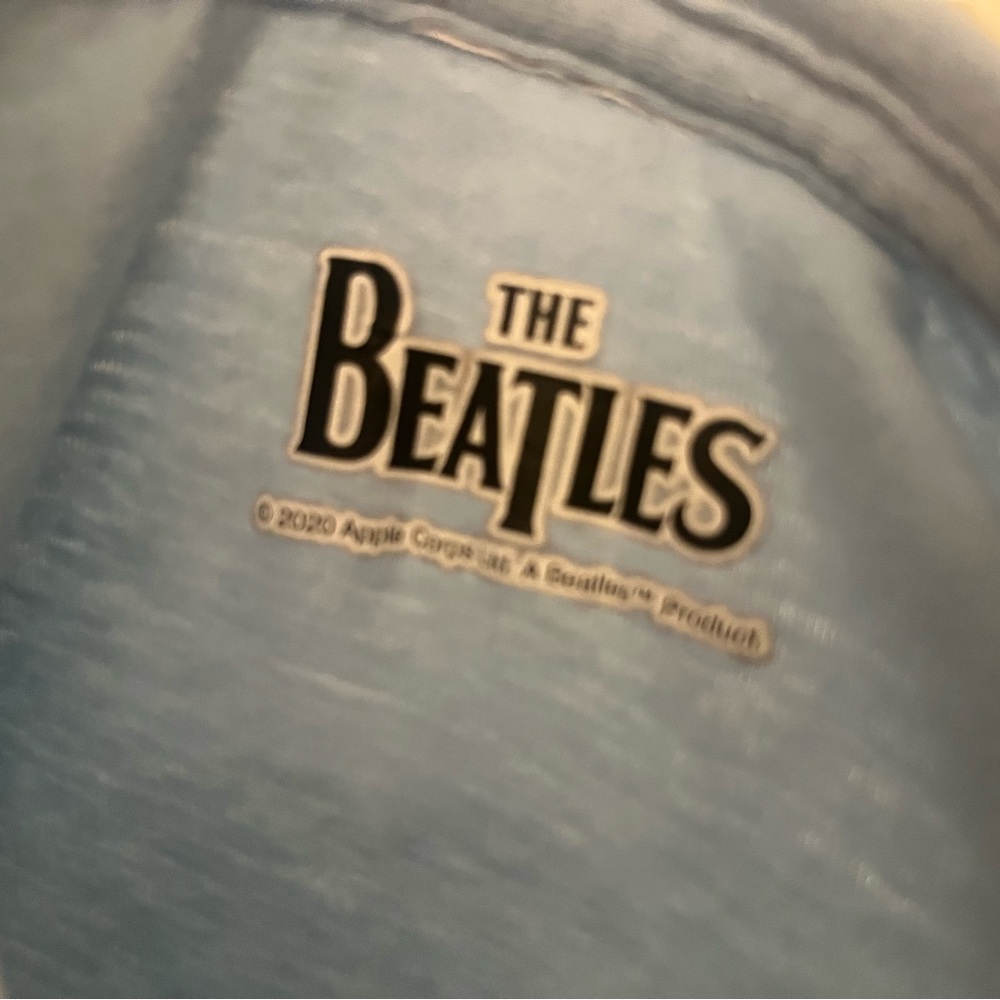 The Beatles Band Tee • Apple Corps Licensed • Light Blue Graphic T-Shirt - Picture 3 of 3
